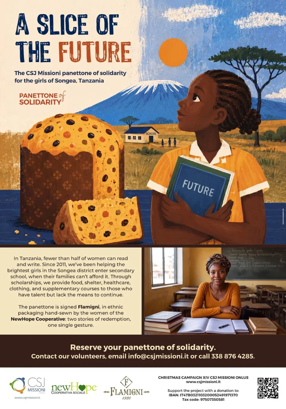 Il poster inglese A slice of the future intero, con la stessa impaginazione della versione italiana